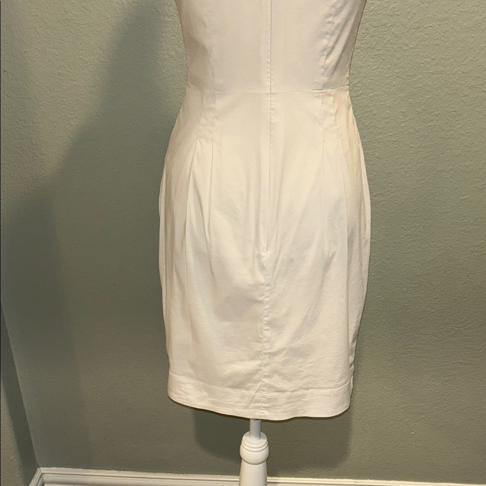BCBGMaxAzria White Ruffle Mini Dress - Picture 7 of 8